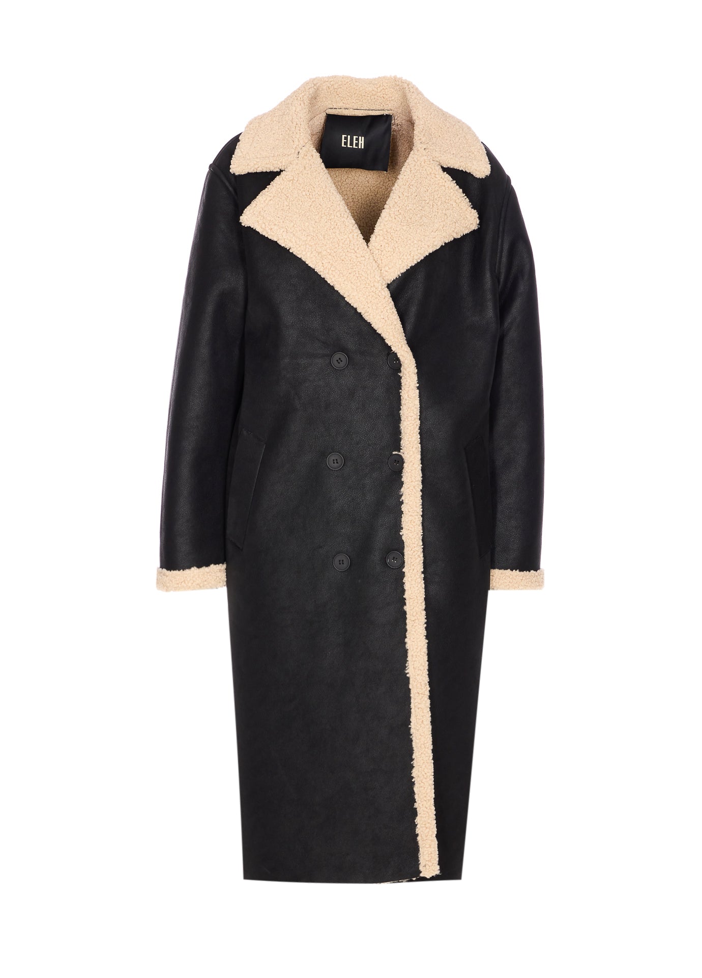 Eleh Coats Black Polyester