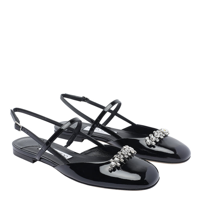 Jimmy Choo Flat shoes Black Leather/leather Sole