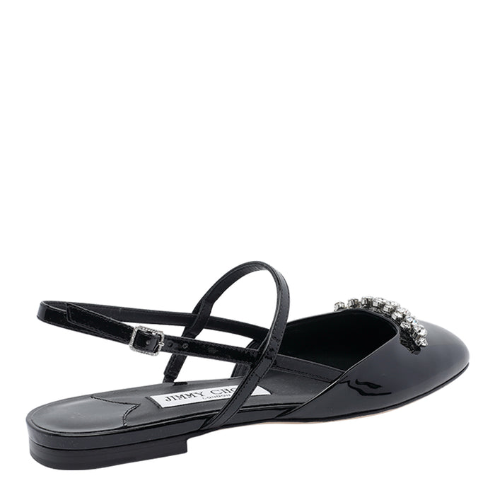 Jimmy Choo Flat shoes Black Leather/leather Sole