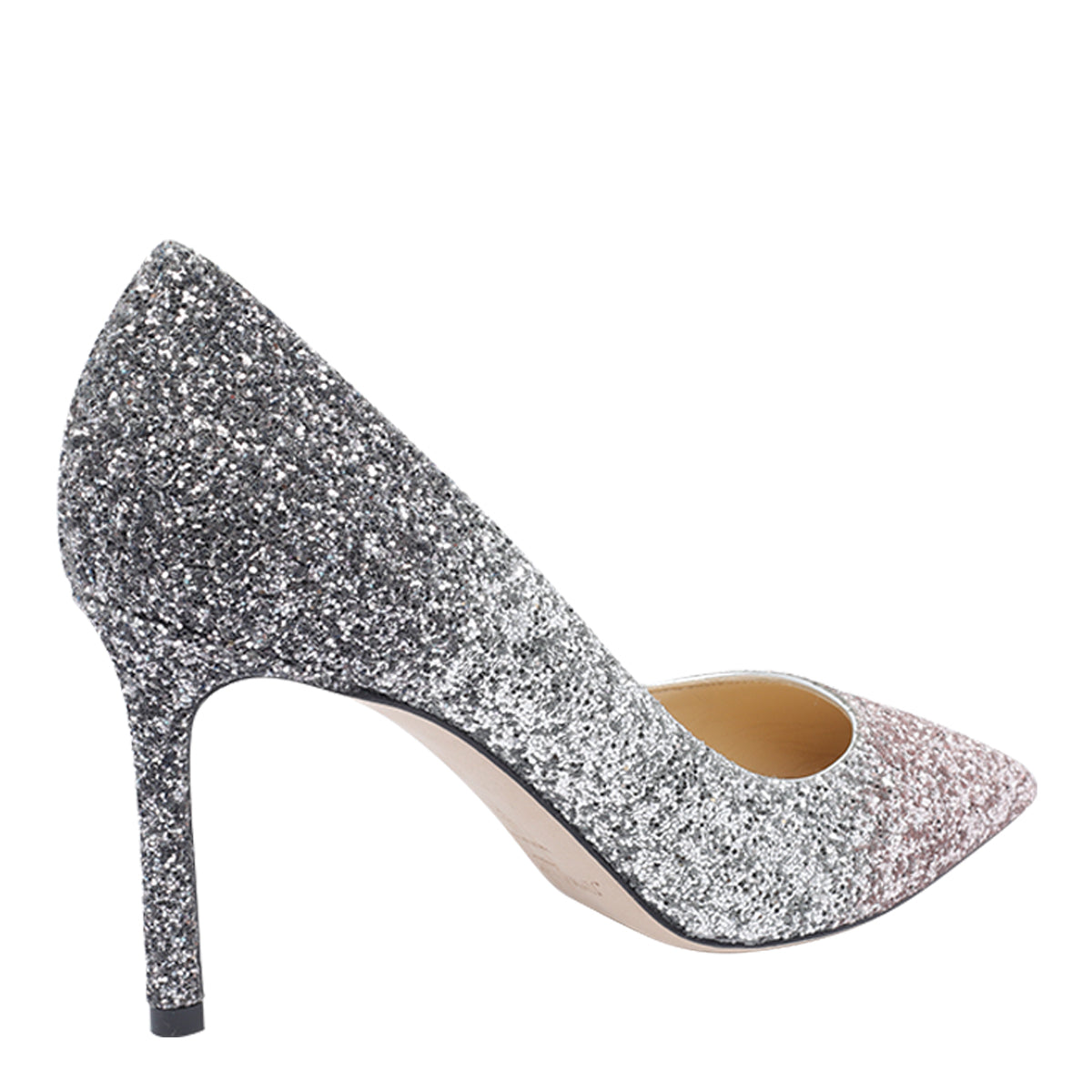Jimmy Choo With Heel Silver Fabric/leather Sole