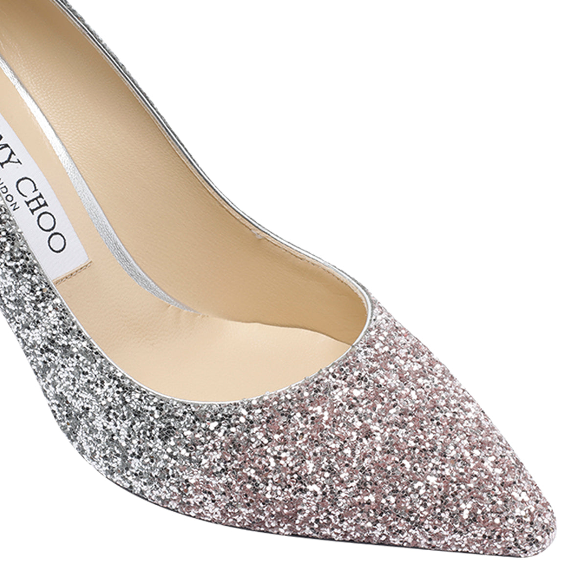 Jimmy Choo With Heel Silver Fabric/leather Sole