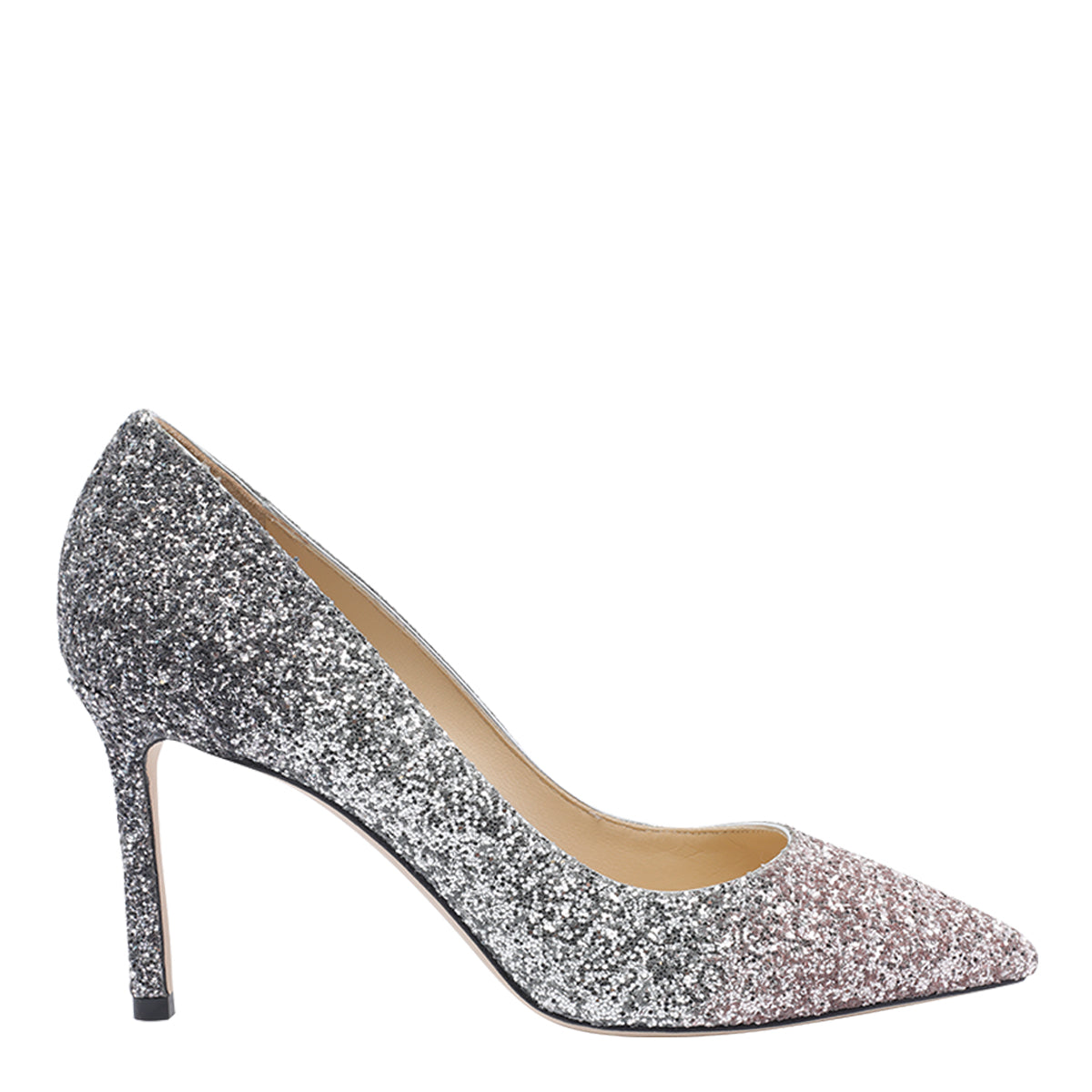 Jimmy Choo With Heel Silver Fabric/leather Sole