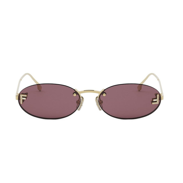 Fendi First Crystal Gold Metallo Sunglasses