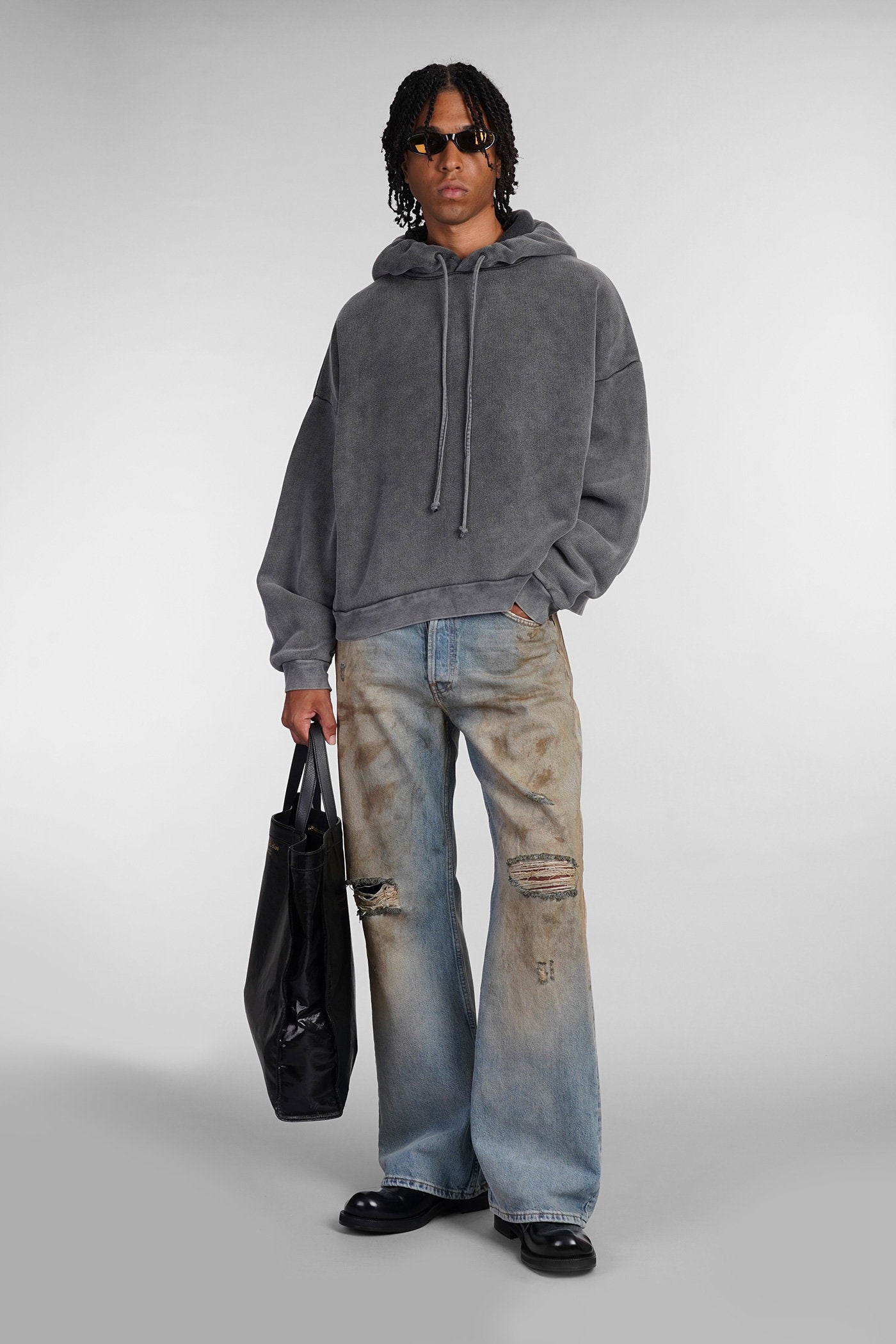 Sweatshirt In Grey Cotton Abbigliamento