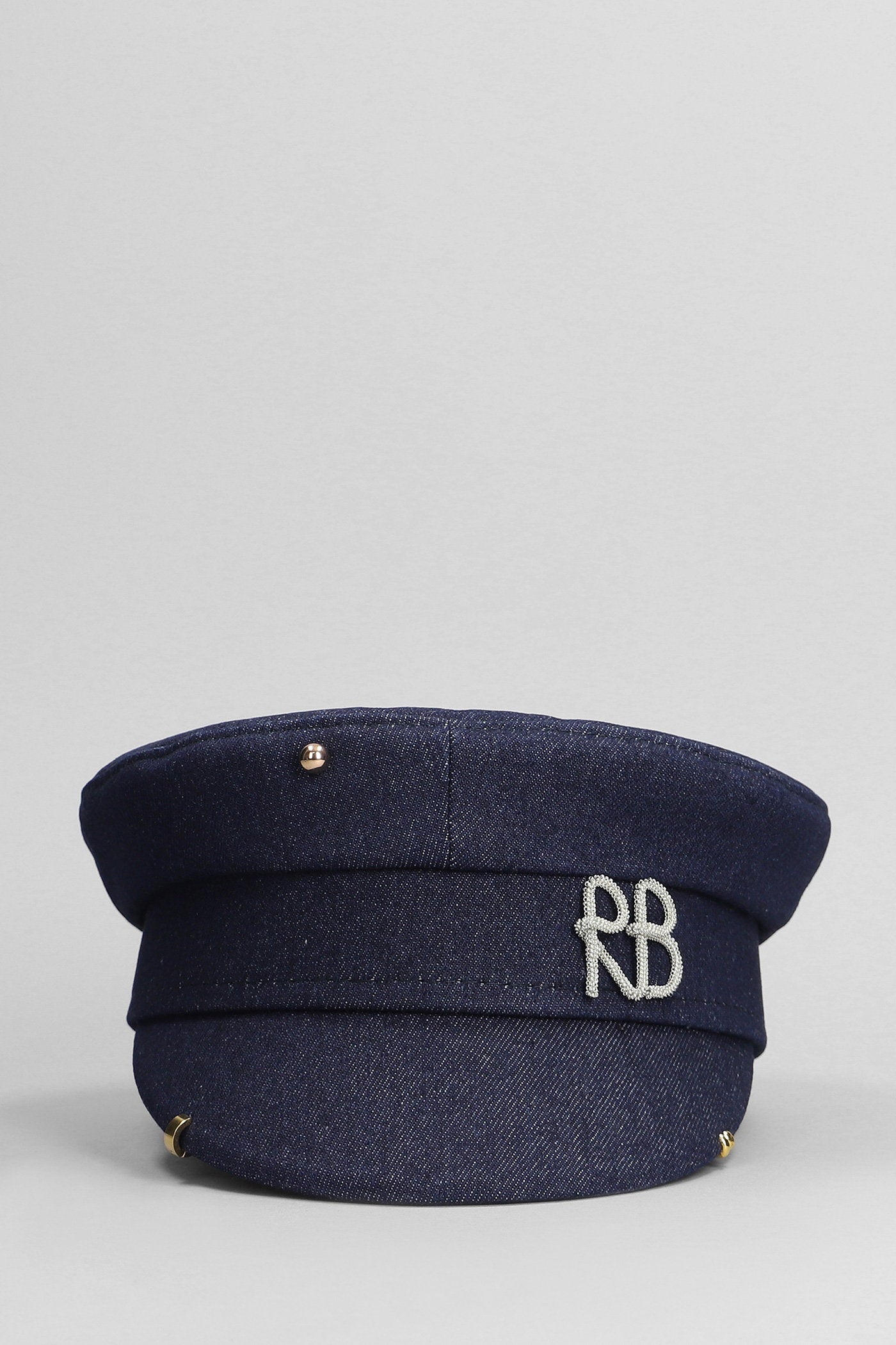 Hats in blue cotton Accessori