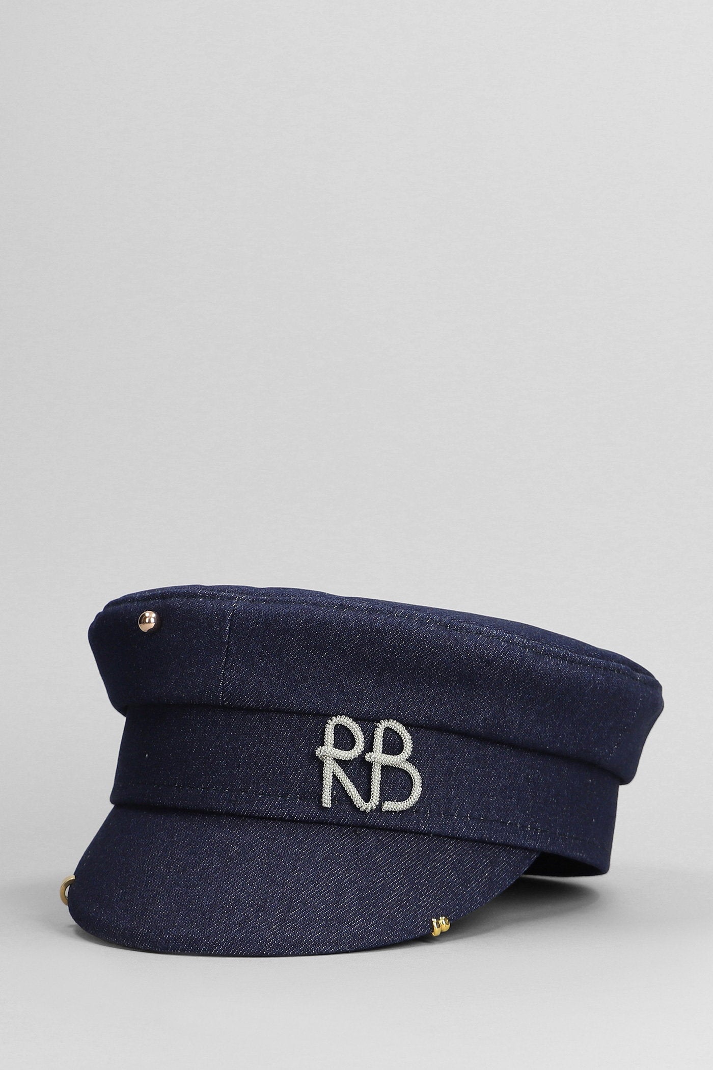Hats in blue cotton Accessori
