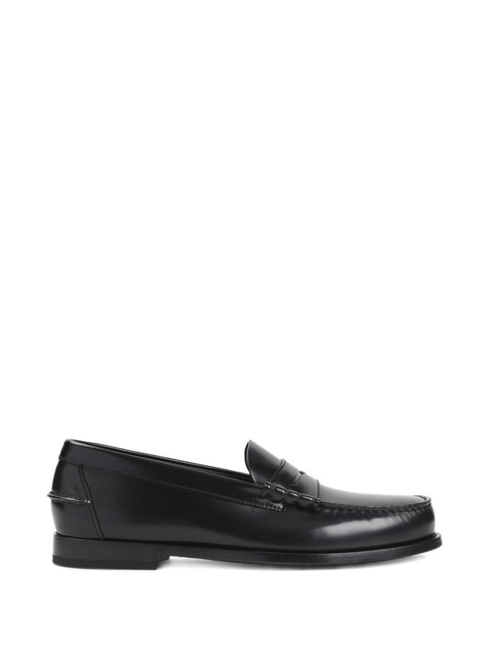 Churchs Flat Shoes Black Leather