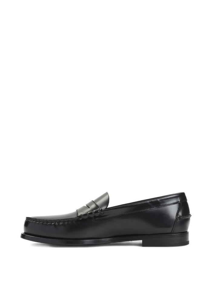 Churchs Flat Shoes Black Leather