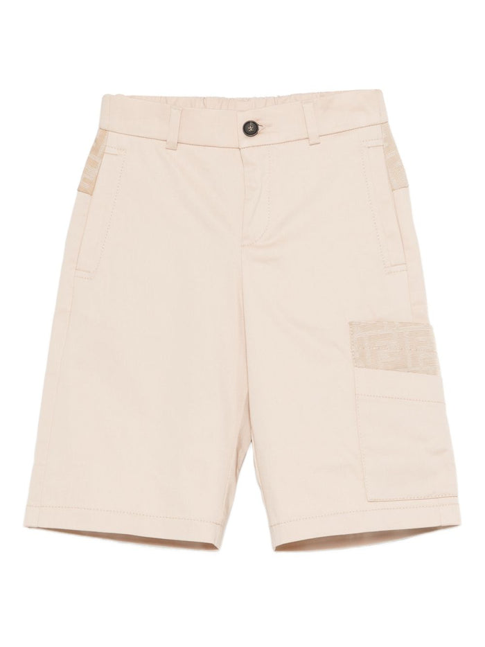 Fendi Kids Shorts Beige