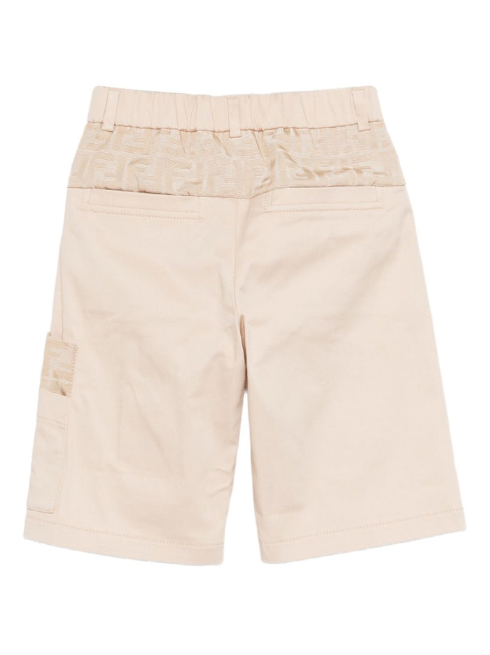 Fendi Kids Shorts Beige