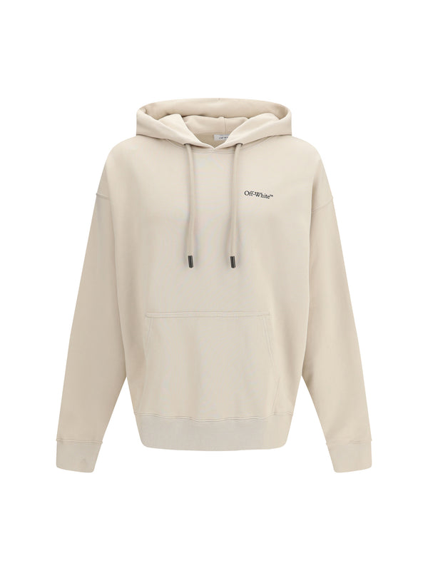 Off-White 100% Cotton hoodie in beige