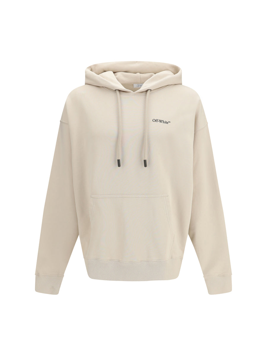 Off-White 100% Cotton hoodie in beige
