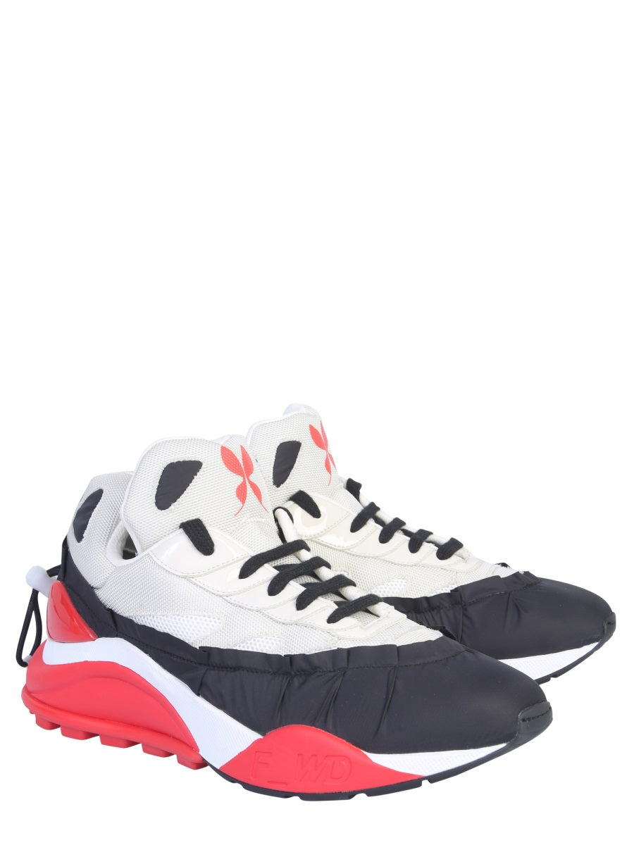 Nylon And Mesh Sneakers Multicolour Trainers