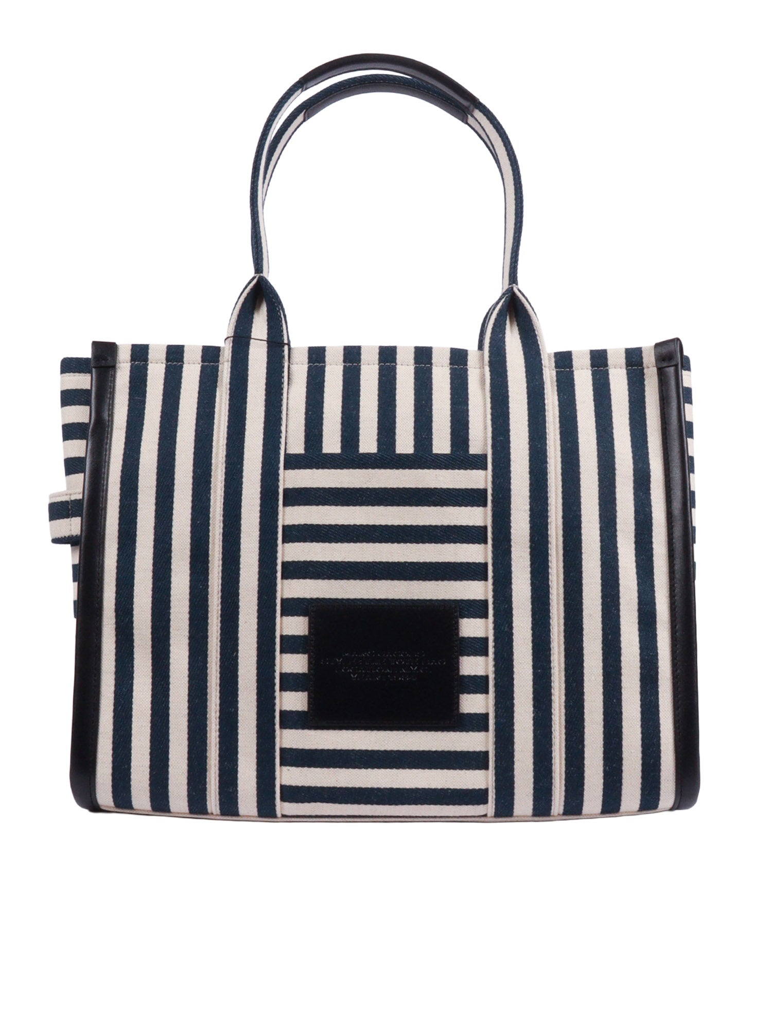 The Large Tote Blue 79.cotton 11.linen 9.rayon Handbag