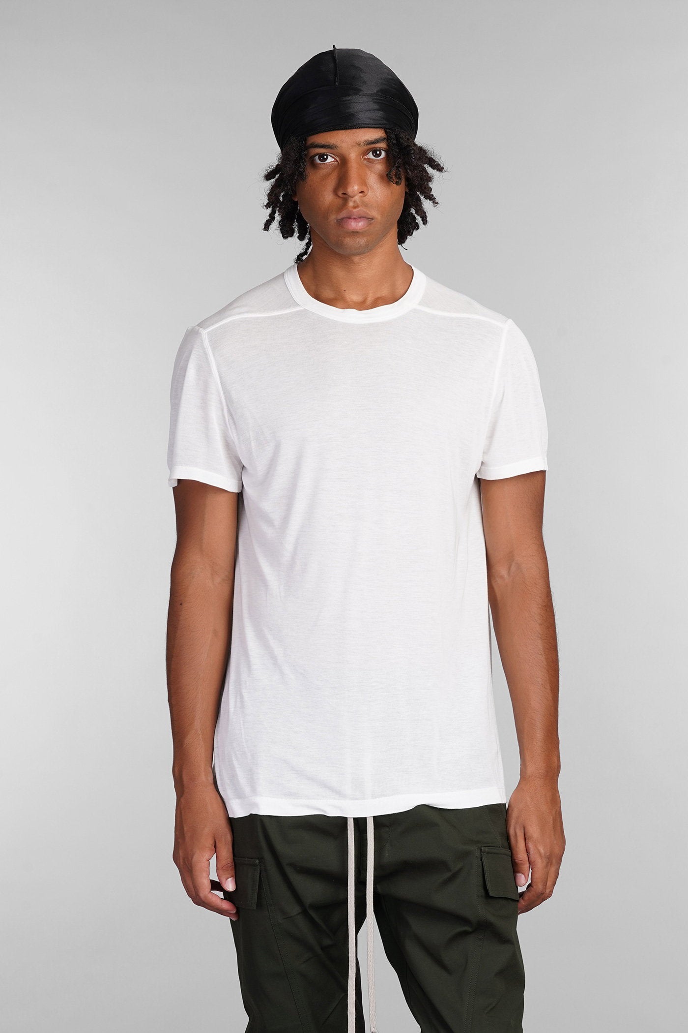 Short level t T-Shirt in white viscose Abbigliamento