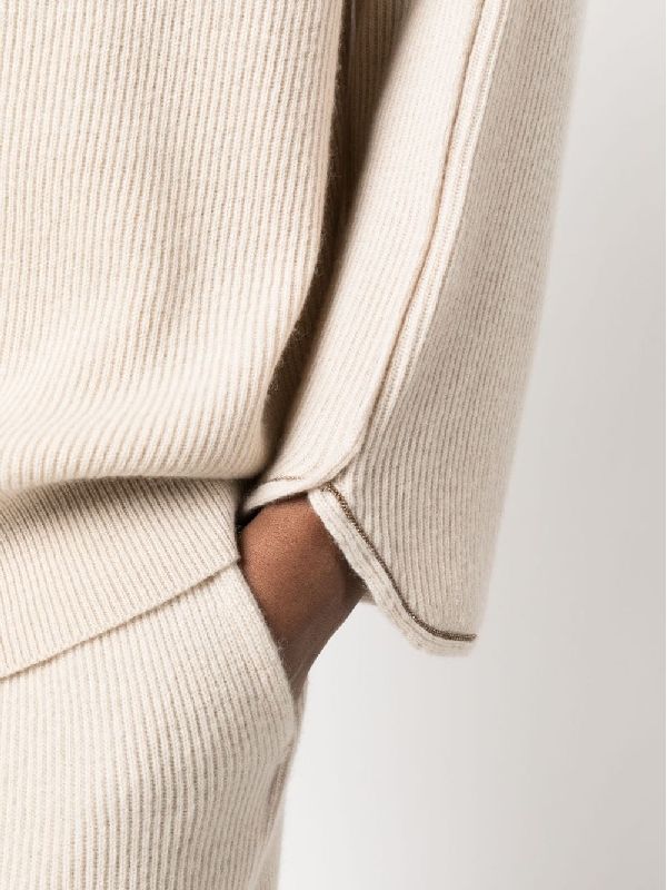 Brunello Cucinelli Womens Sweater M12192503_cxd04 Beige Clothing