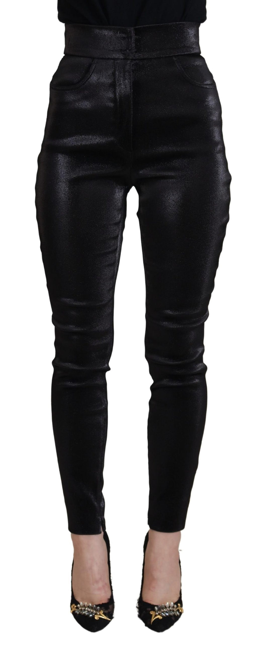 Dolce & Gabbana 41% Cotton 33% Nylon 21% Polyester 5% Elastane jeans in black
