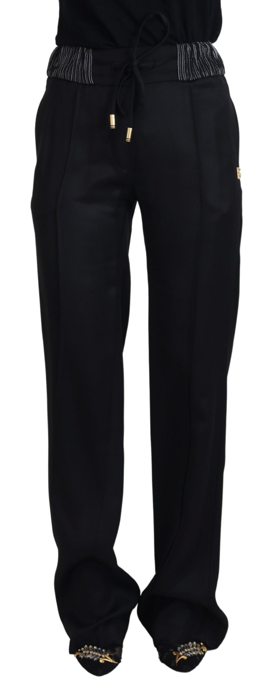Dolce & Gabbana 100% Cotton trousers in black