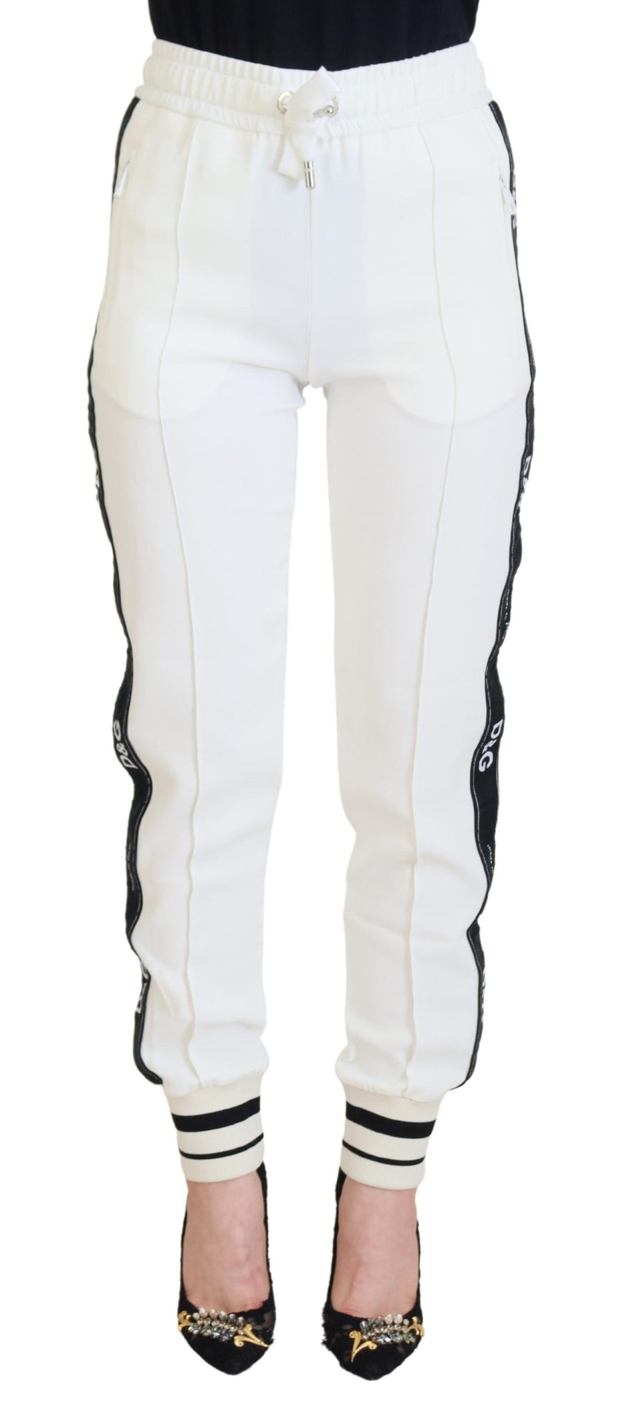 Dolce & Gabbana 61% Viscose joggers in white