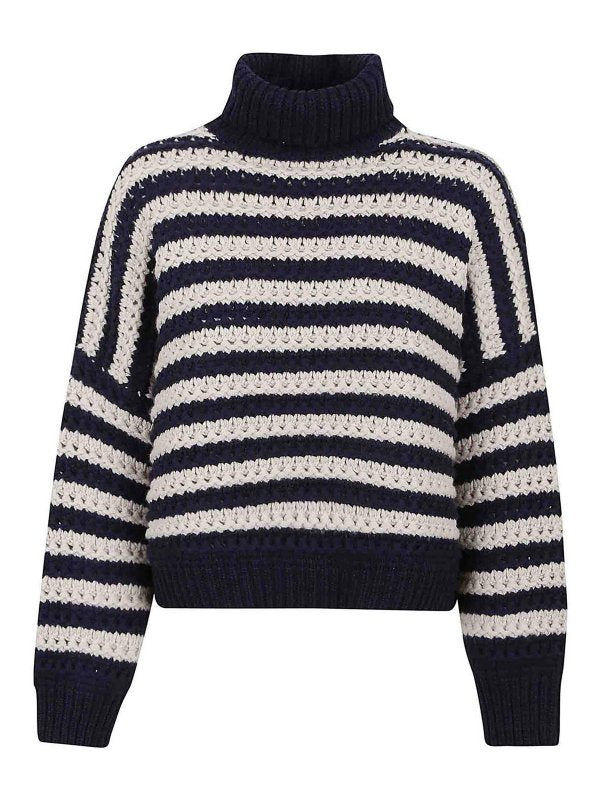 Brunello Cucinelli Womens Sweater M6d367203_cgw37 Navy Clothing