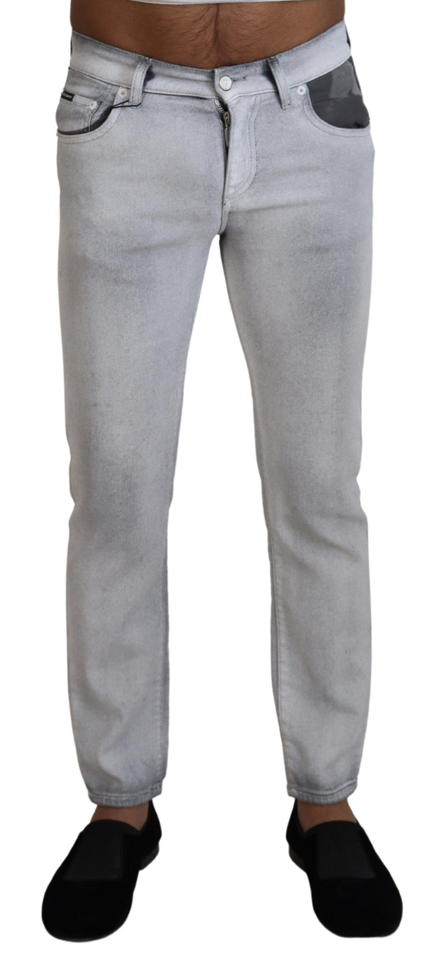 Dolce & Gabbana 92% Cotton jeans in gray