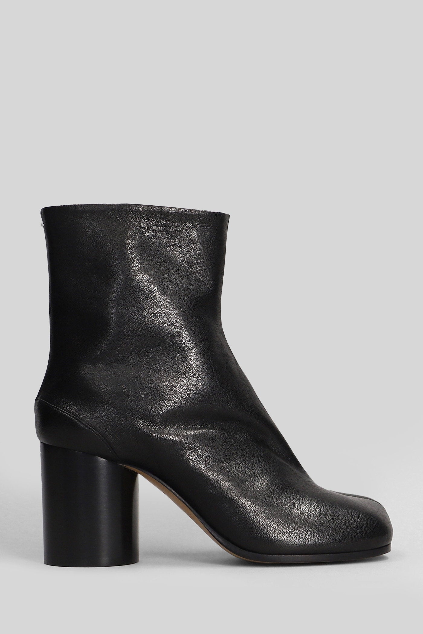 Tabi High heels Ankle boots in black leather Scarpe