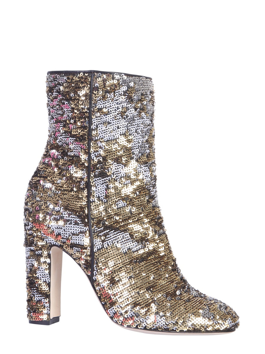Boots With Sequins Gold