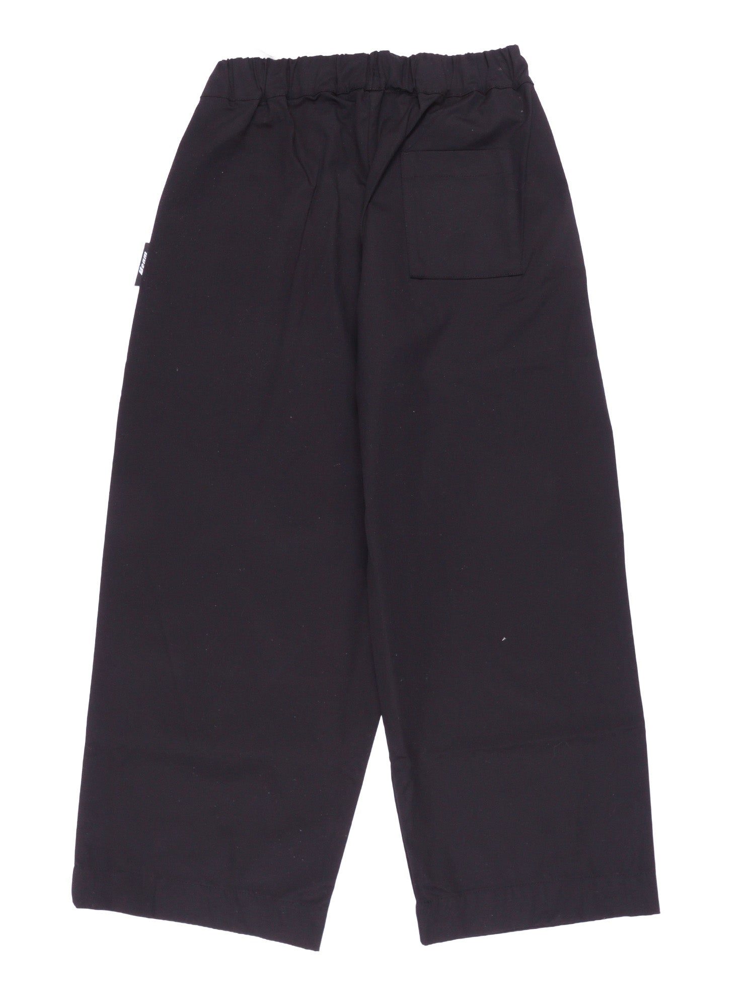GABARDINE PANTS BOY Black Cotton Elastane