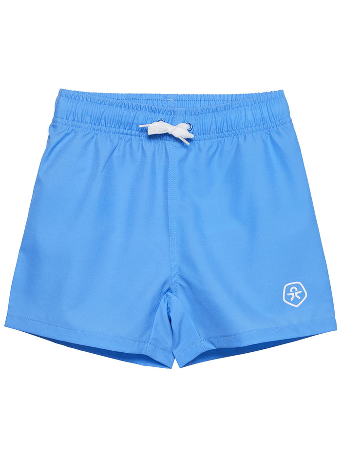 Swim Shorts Solid Blue Costume