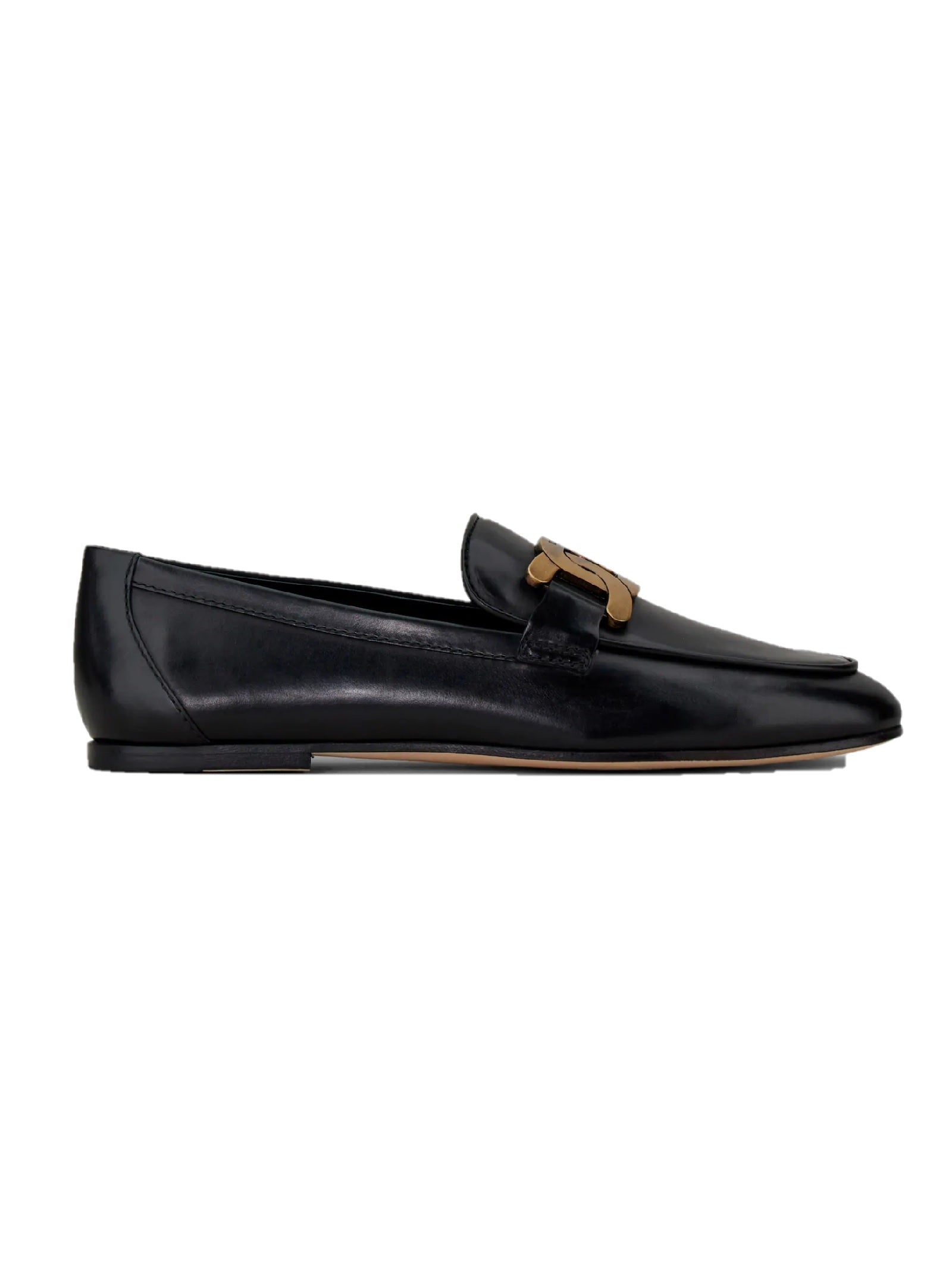 Cuoio Leg.79a Catena Anello Met. Black Calf Leather Shoe