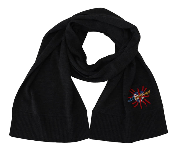 Dolce & Gabbana 100% Wool scarf in black