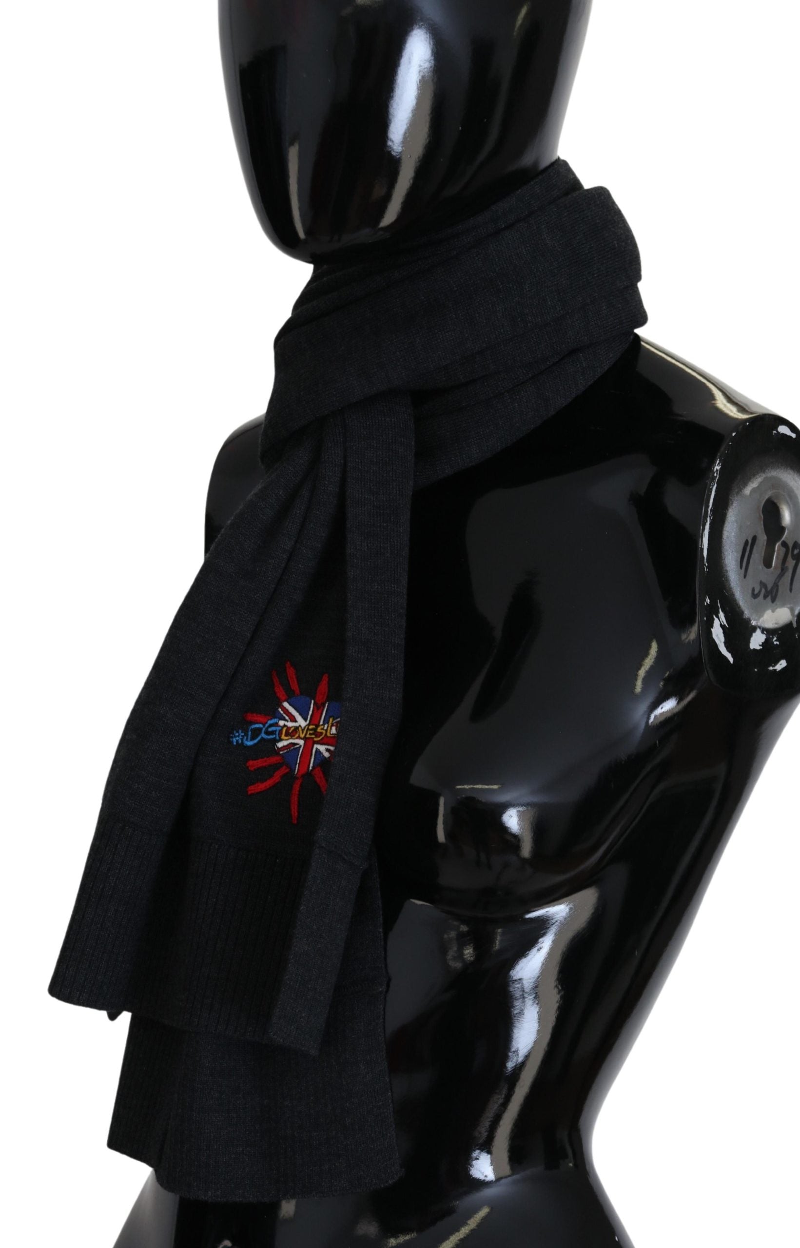 Dolce & Gabbana 100% Wool scarf in black — view 3