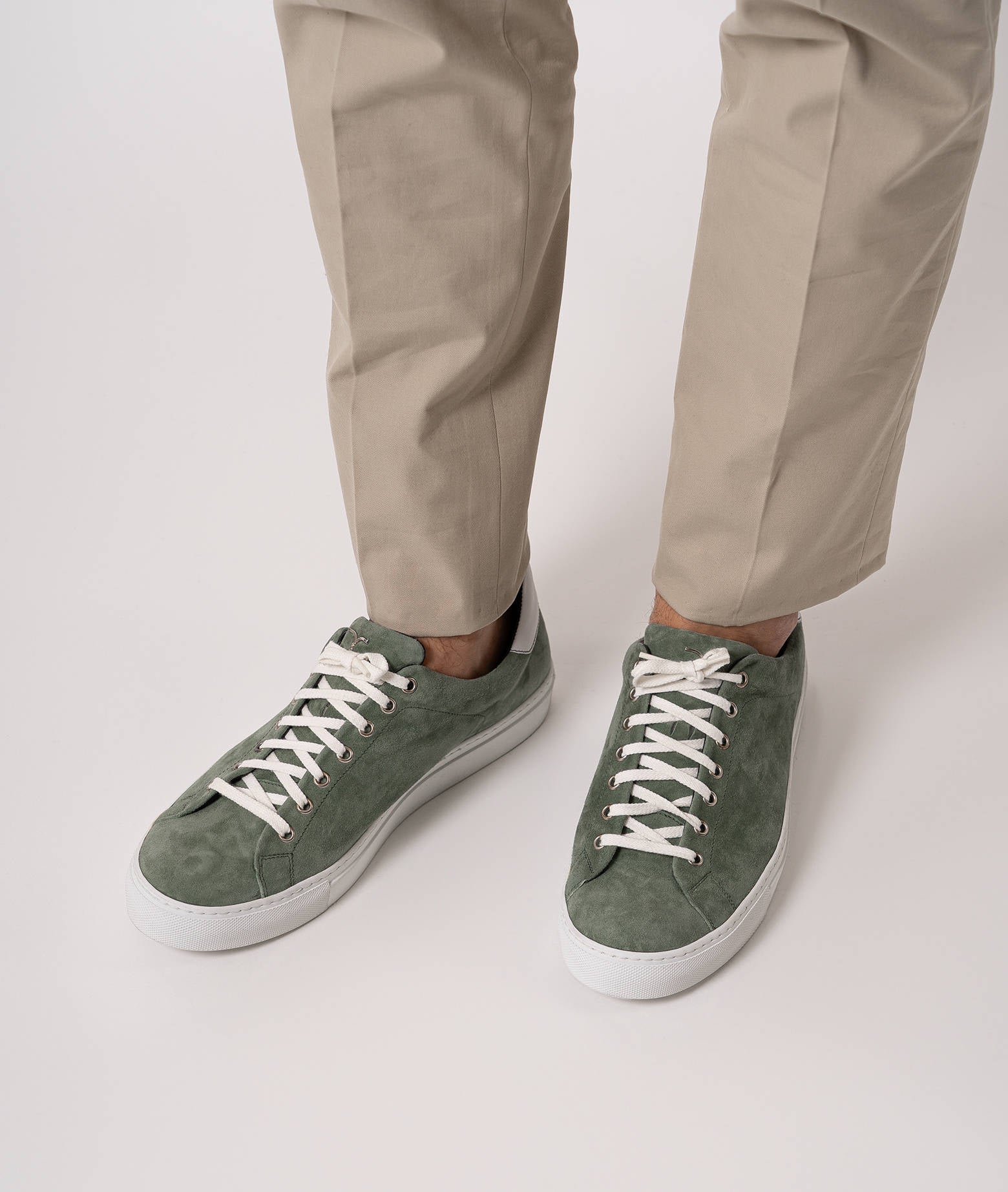 Suede Sneakers Matthew Olive Sport Shoe
