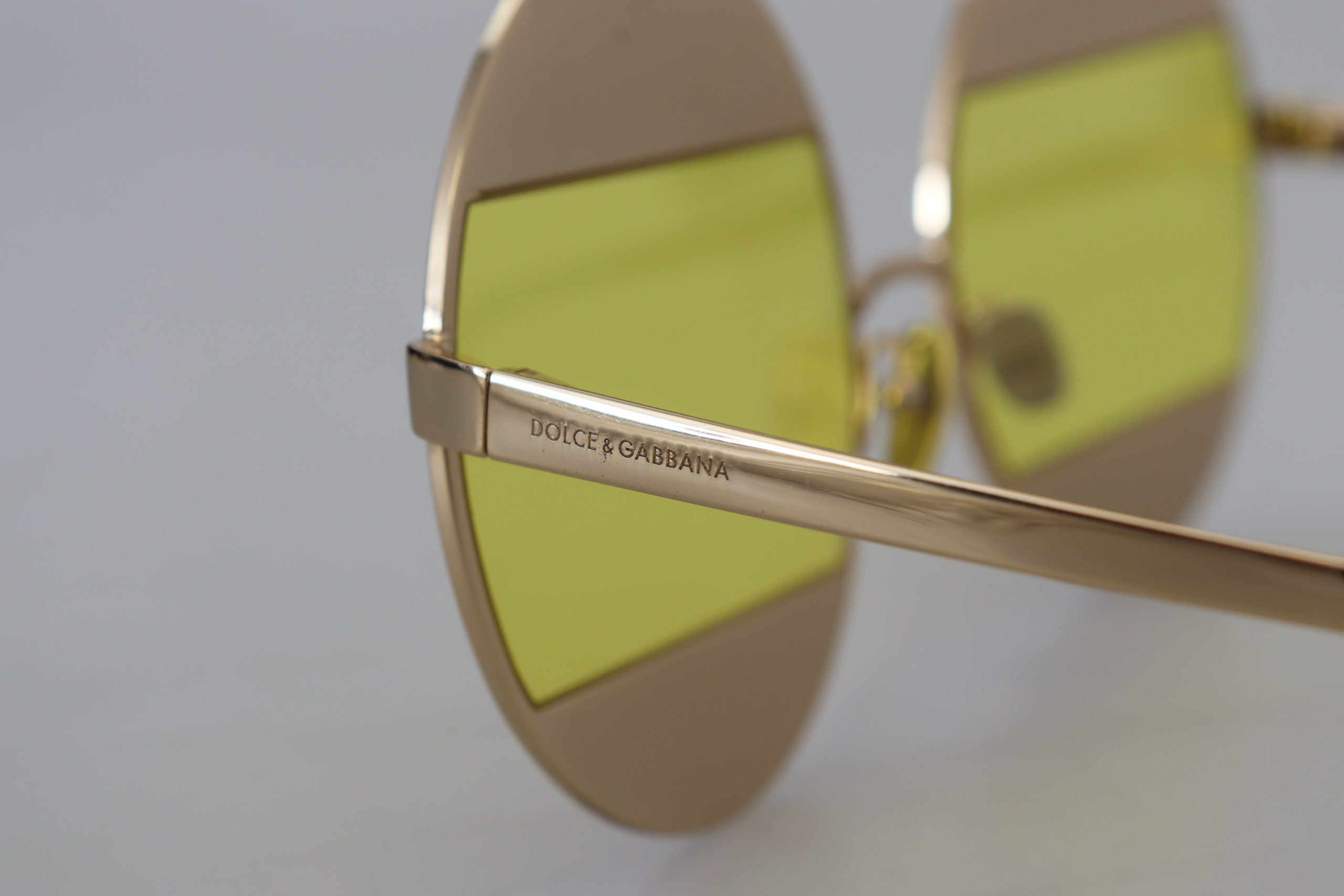 Gold Oval Metal Crystals Shades Dg2209b Sunglasses