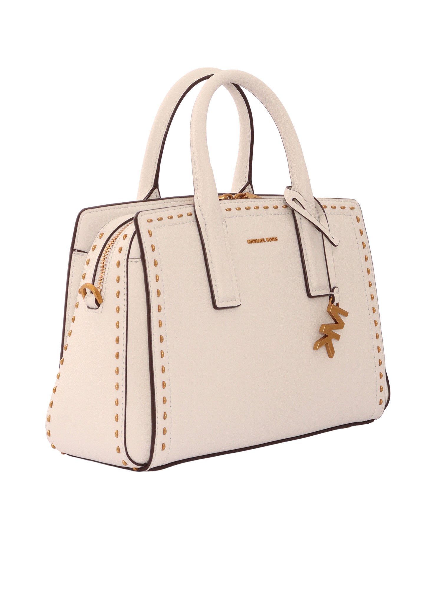SM SATCHEL White Cow Leather Handbag