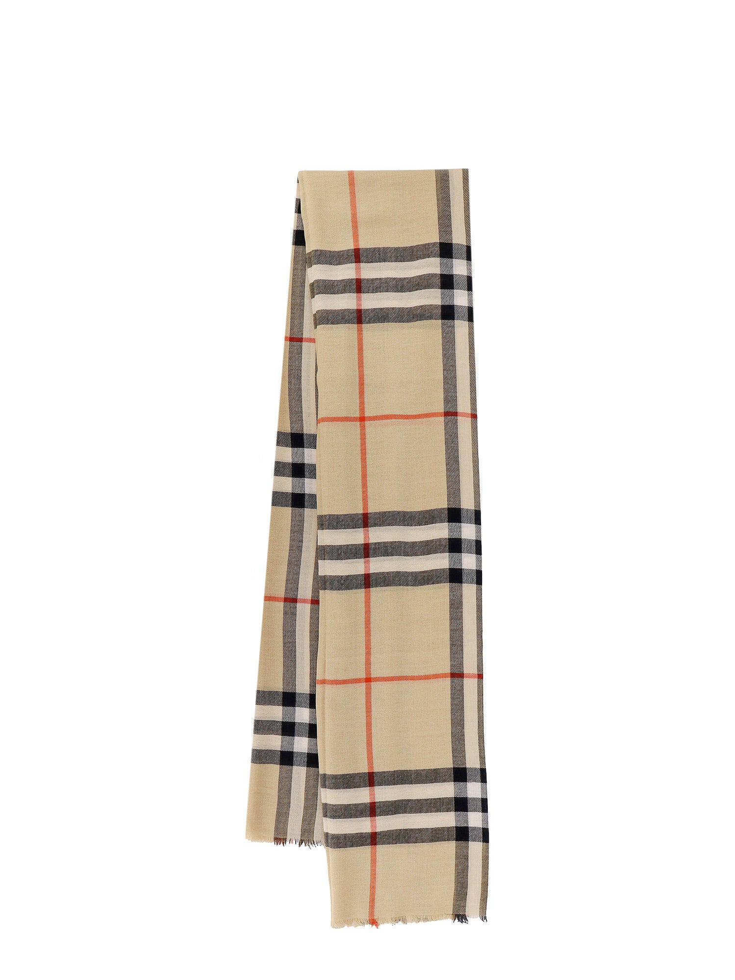 Burberry Scarfs Beige Lana