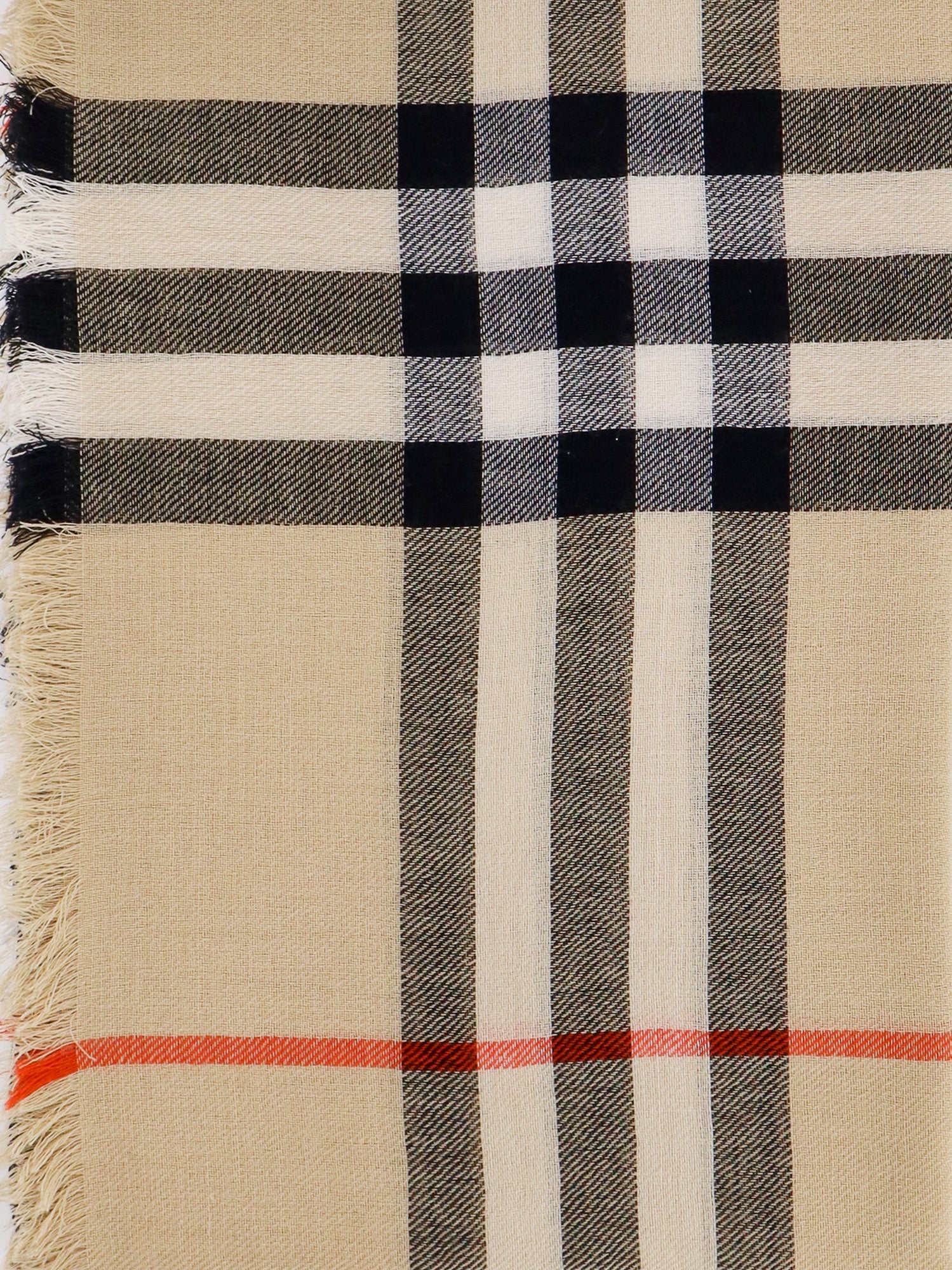 Burberry Scarfs Beige Lana