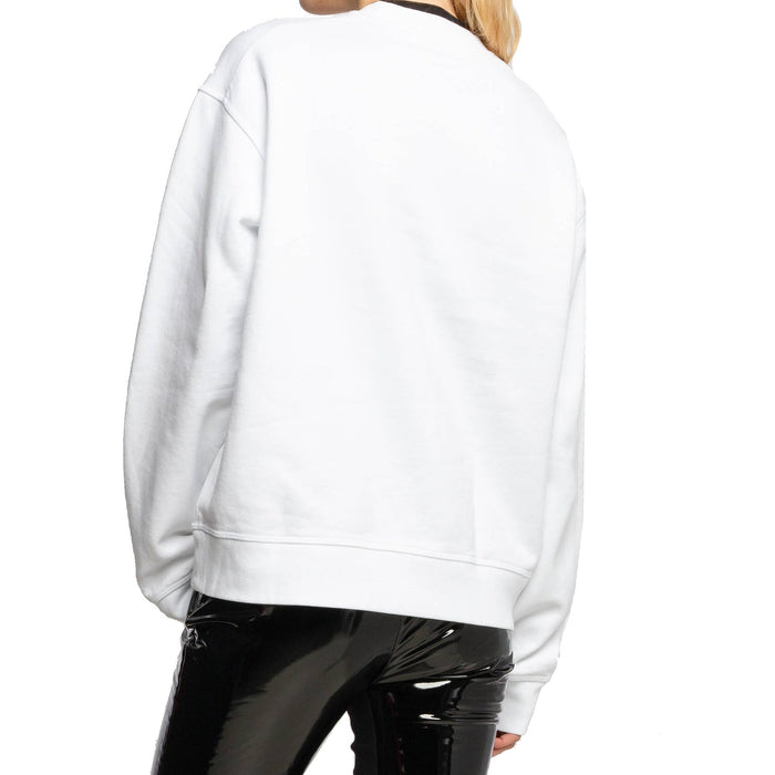Cotton Logo Sweatshirt White