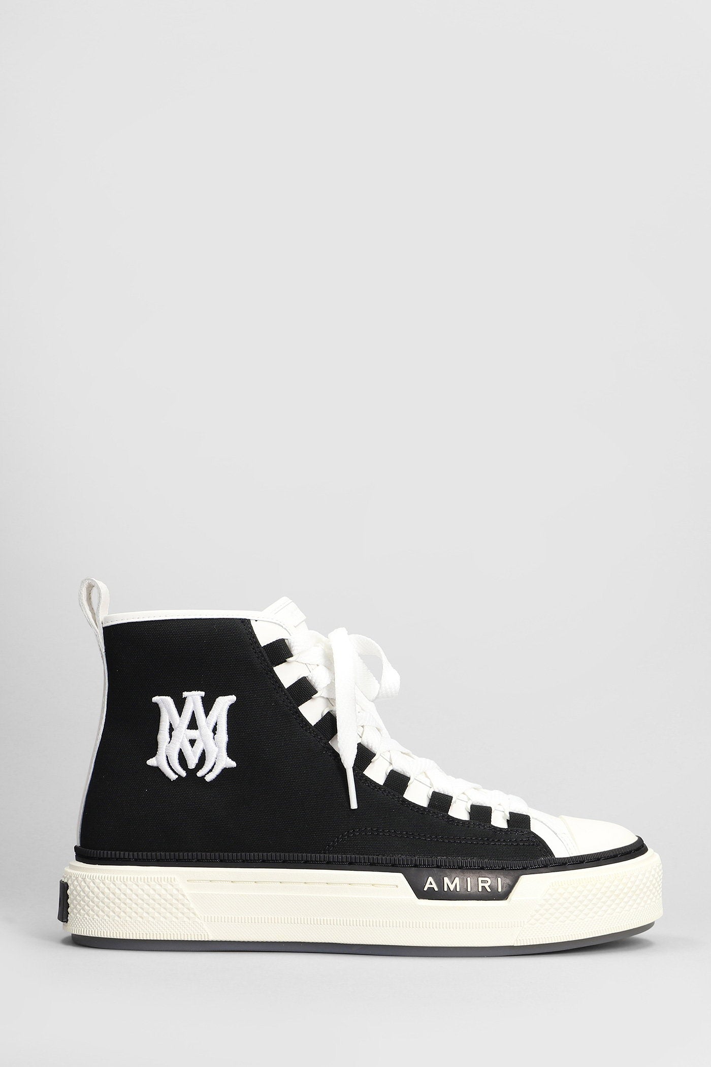 Ma court hi Sneakers in black canvas Scarpe
