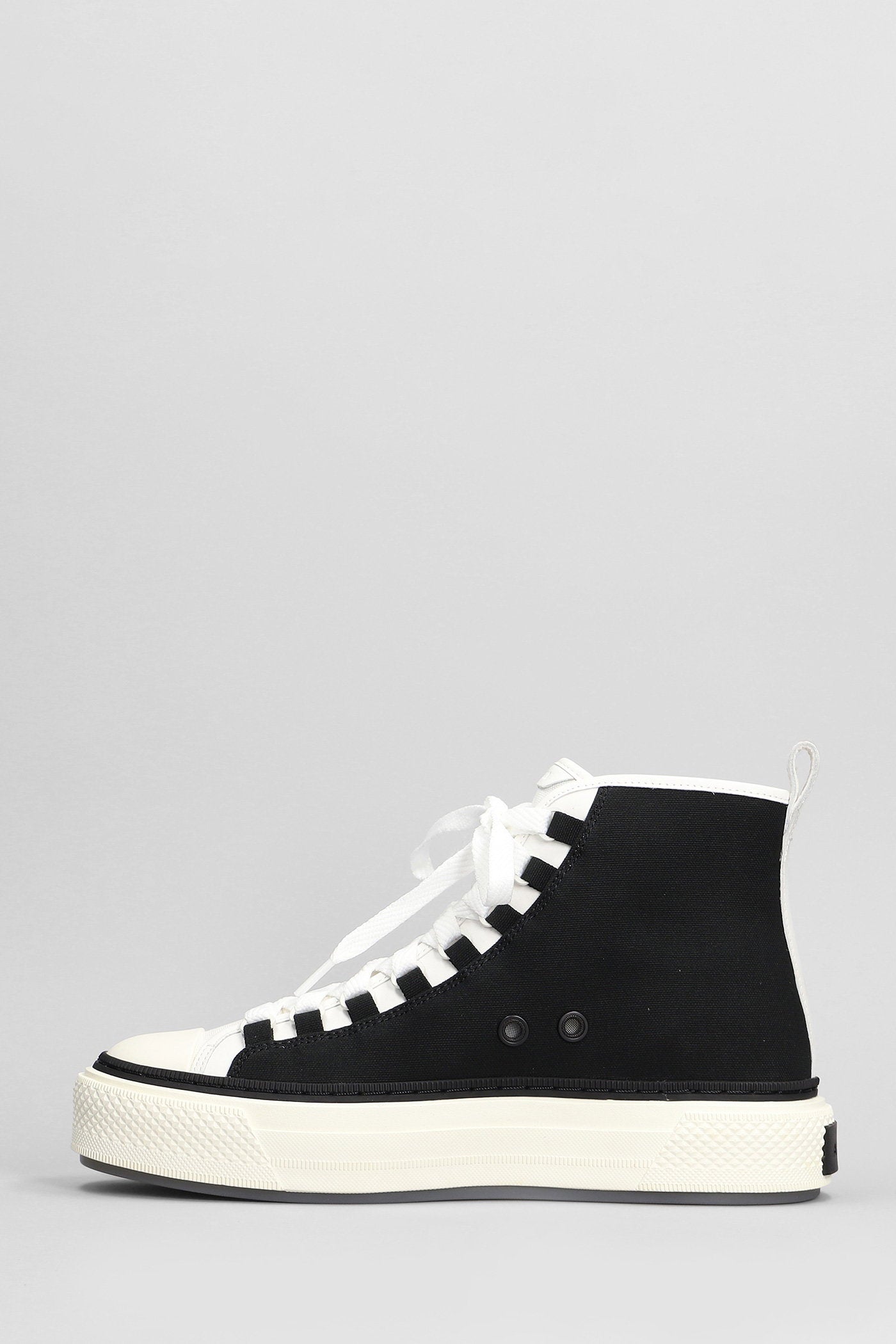 Ma court hi Sneakers in black canvas Scarpe