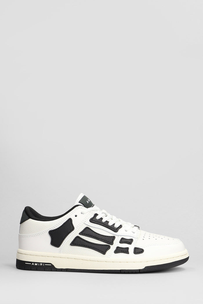 Skel top low Sneakers in white leather Scarpe