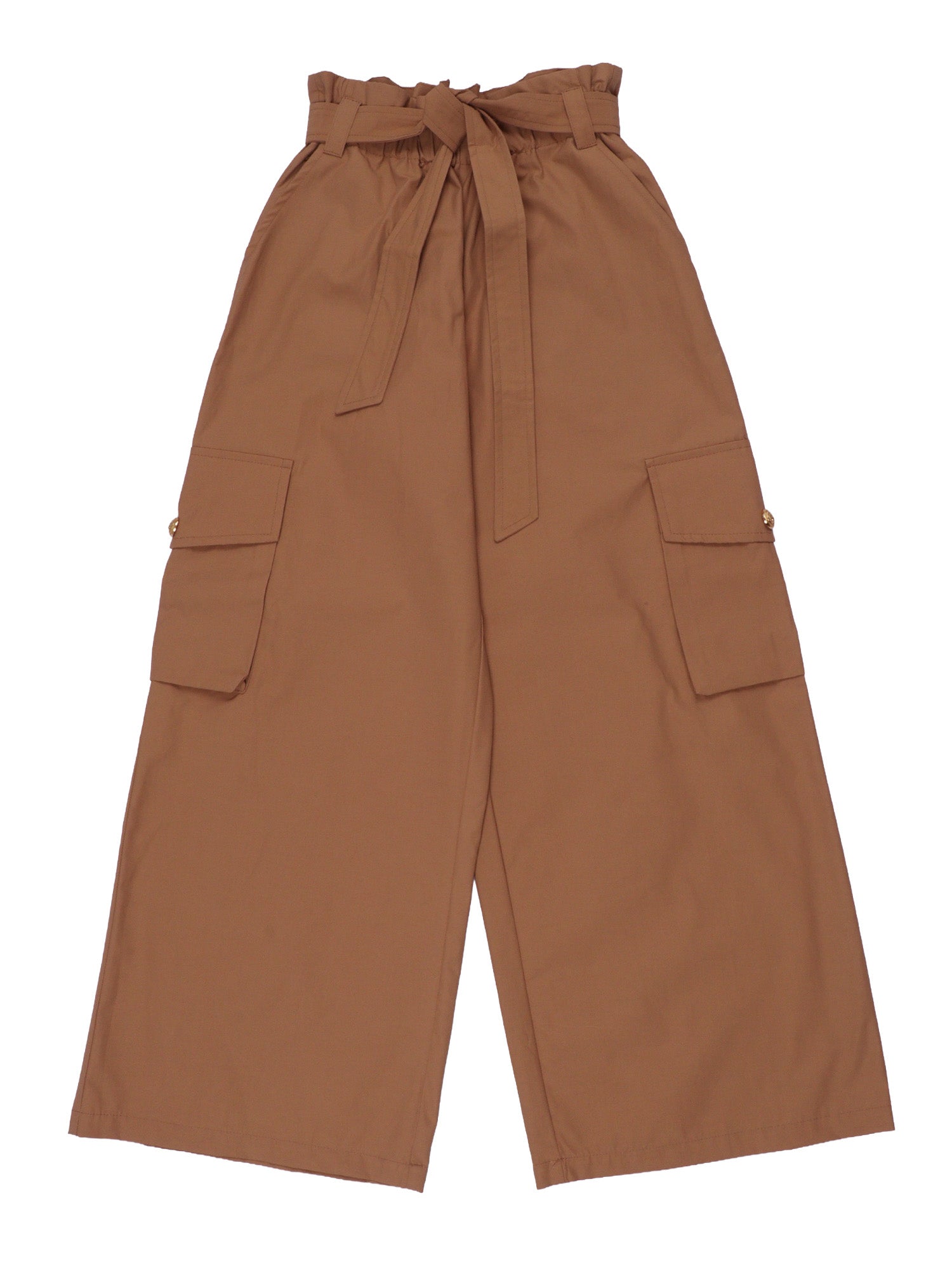 TROUSERS Brown Cotton Lyocell Pant