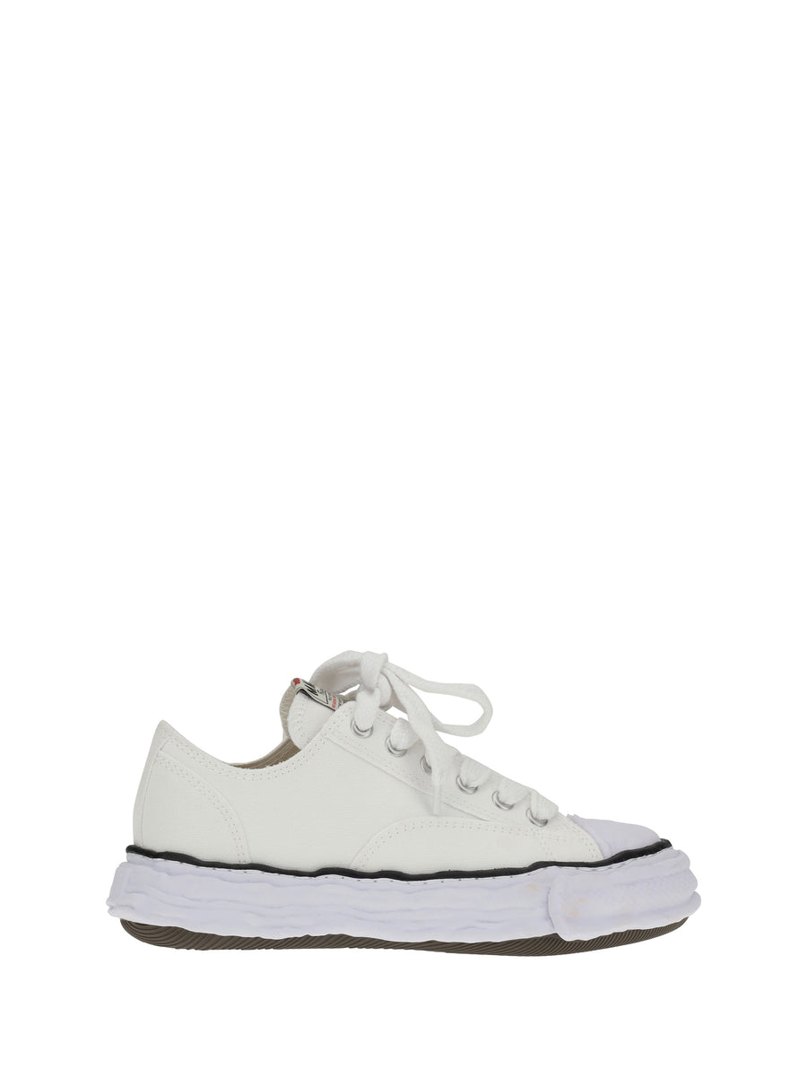 Maison Mihara Yasuhiro Upper: 100% cotton; Sole: 100% rubber sneakers in white