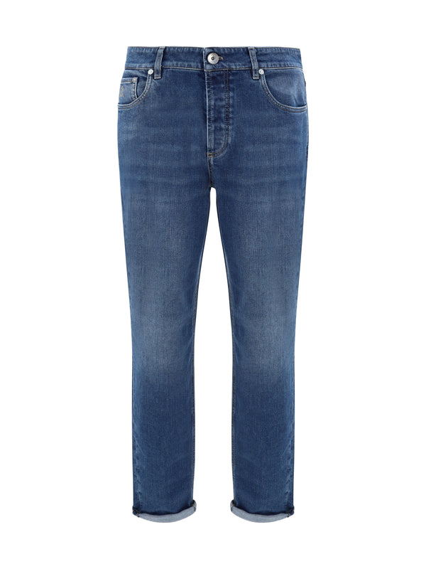Brunello Cucinelli 98% Cotton; 2% Elastane jeans in blue