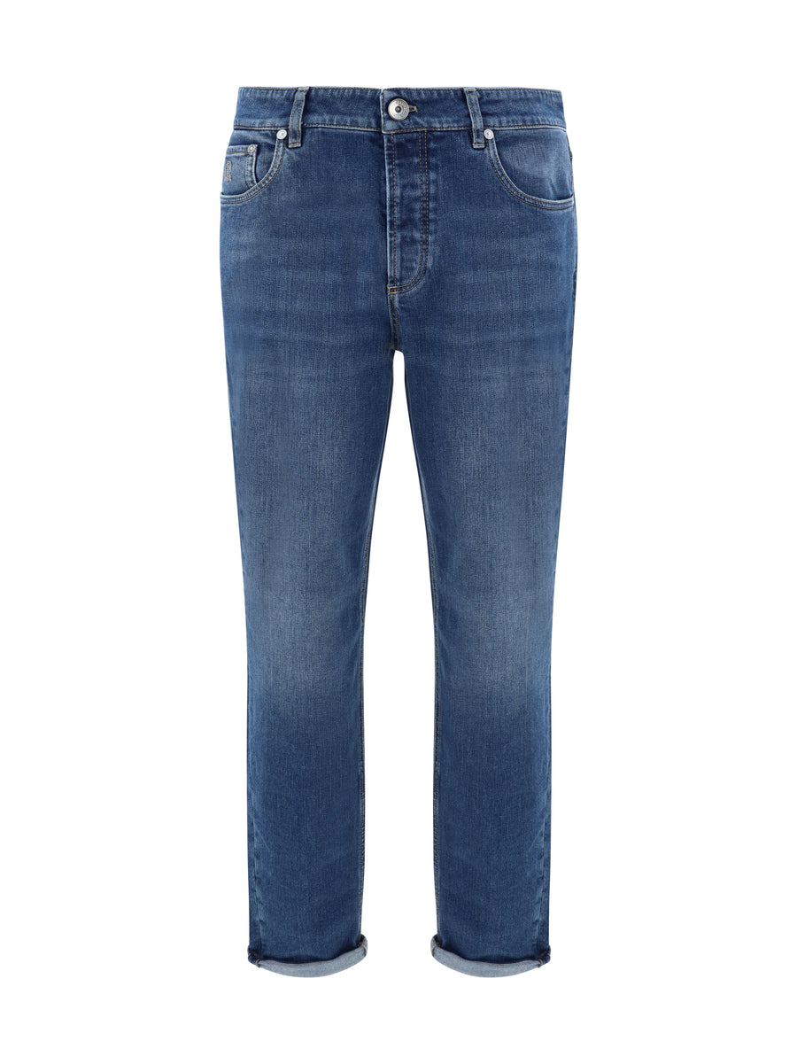 Brunello Cucinelli 98% Cotton; 2% Elastane jeans in blue