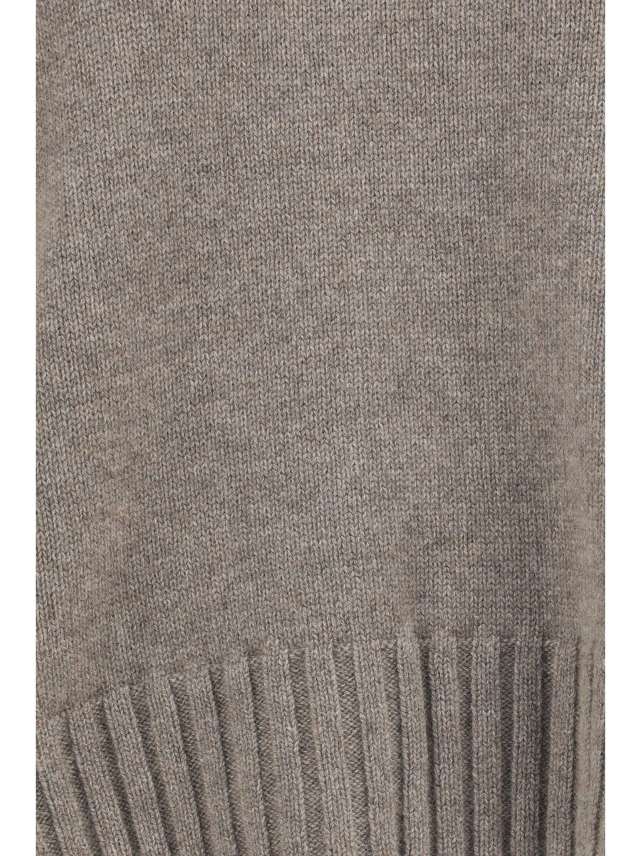 Sweater Crew Neck Cashmere Stone Beige (capra Hircus)