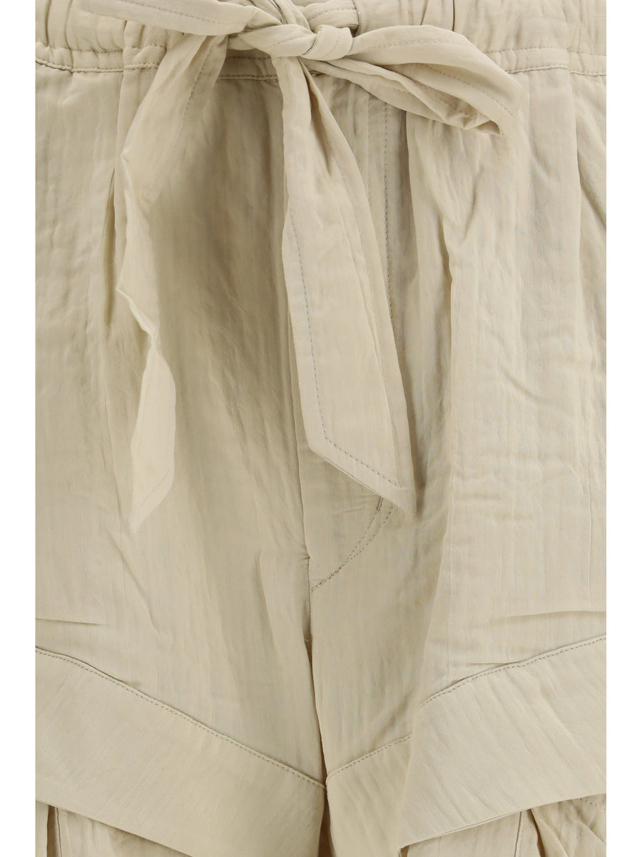 Shorts Viscose Cotton Ecru