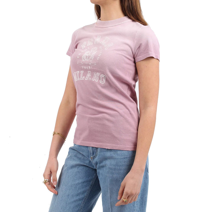Logo T-Shirt Pink Cotton