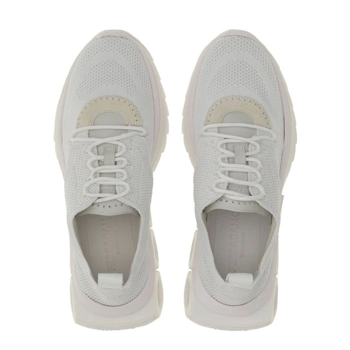 Gancini Sole Sneakers White Nylon