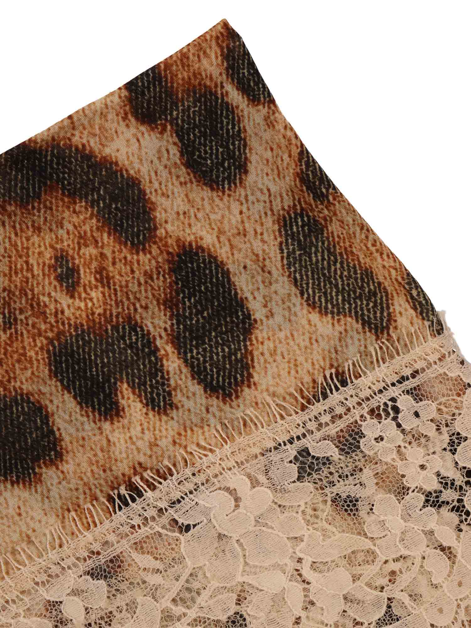 Silk Scarf Brown Neckerchief